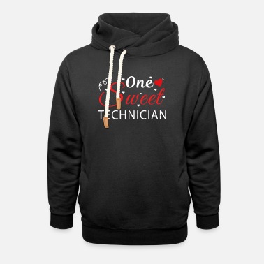 Love Heart Love One Sweet Technician Heart Day Valentines Day - Unisex Shawl Collar Hoodie