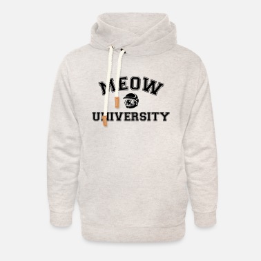 Meow meow university - Unisex Shawl Collar Hoodie