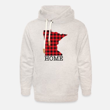 Small Town Girl Red and Black Buffalo Plaid Hooded Sweatshirt Design Customized Minnesota Hoodie
