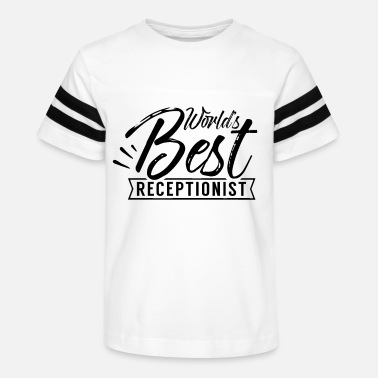 Worlds Best Receptionist Black Kids Sweatshirt