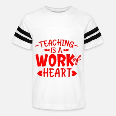 Red quote teaching is a work of heart - Kids&#39; Vintage Sport T-Shirt