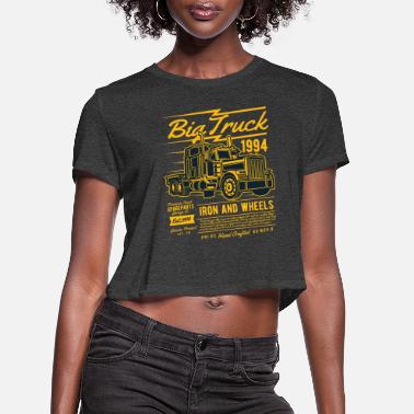Peterbilt Black Womens Round Neck Print Short-Sleeved T-Shirt Top Summer Cotton T-Shirt 
