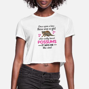 Possum Cute Possum Girl Opossum Lover Possum Whisperer - Women&#39;s Cropped T-Shirt