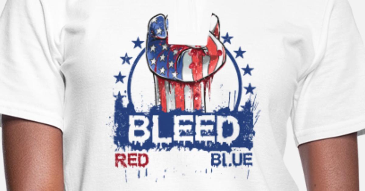 red white and blue polo shirt womens