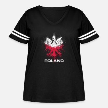 Polish Eagle Polish Pride Polish Flag Polish - Women&#39;s Curvy Vintage Sports T-Shirt