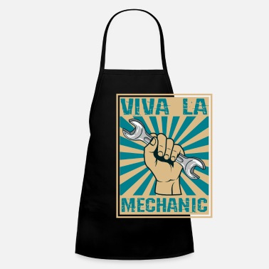 Funny Viva la Mechanic Car Wrench Garage Retro - Kids&#39; Apron