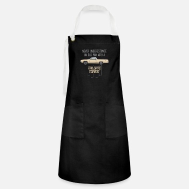 Gold Never Underestimate an Old Man Morning Gold - Artisan Apron