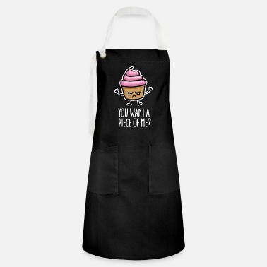Apron Cupcake Dab Funny Cooking White 