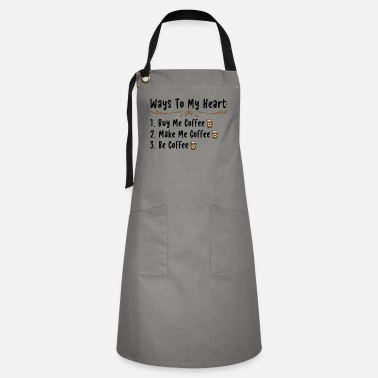 Romantic Ways To My Heart Valentine&#39;s Day Couples In Love - Artisan Apron