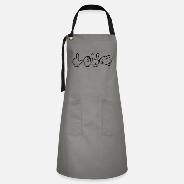 Mickey Mouse Hands LOVE' Apron | Spreadshirt