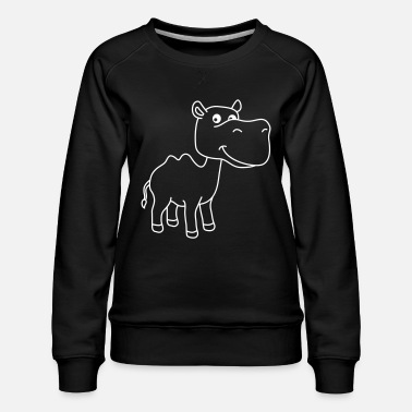 Camel Camel comic - Women&#39;s Premium Slim Fit Sweatshirt