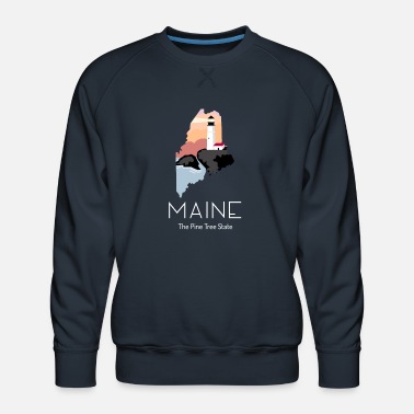 Maine Sucks Funny Retro Style Gag Gifts Idea Proud State Long Sleeve T-Shirt
