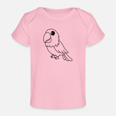 Sweet Parrot cartoon animal - Baby Organic T-Shirt