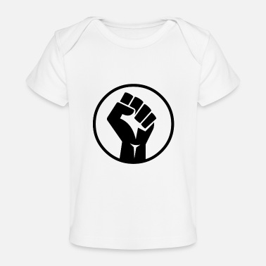 Black Power Fist Organic Short Sleeved Baby Bodysuit Spreadshirt