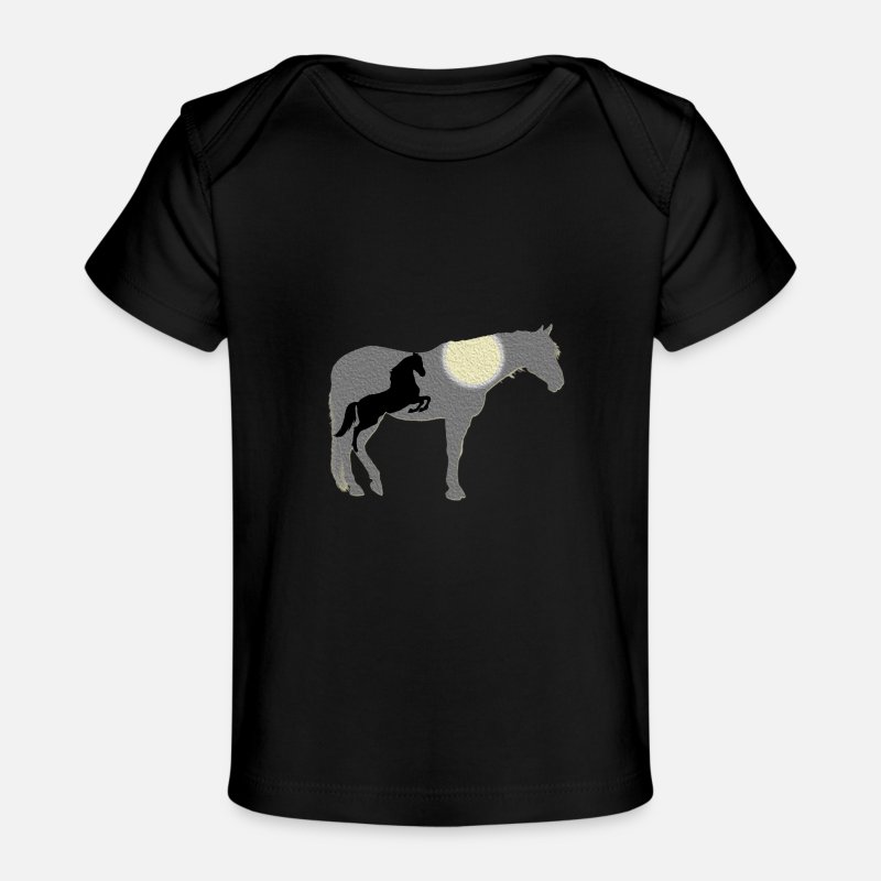 Horse Pony Foal Colt Filly Stallion Animal Gift' Baby Organic T-Shirt |  Spreadshirt
