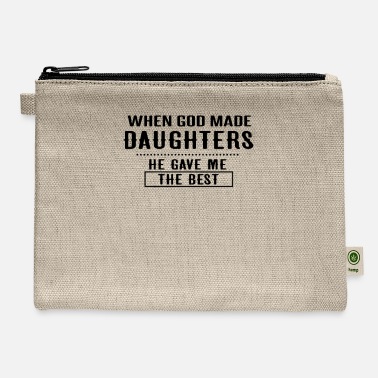 God when god made daughters he gave me the best gift - Carry All Pouch