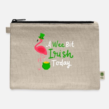 The-wee- A Wee Bit Irish Today St Patrick s Day Flamingo - Carry All Pouch
