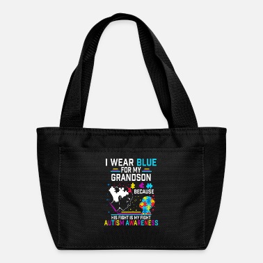 Grandson I Wear Blue For My Grandson Autism Awareness - Lunch Bag