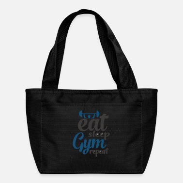 Best eat sleep gym repeat quote - Lunch Bag