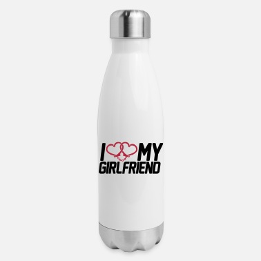 Love I Love my Girlfriend - Insulated Stainless Steel Water Bottle