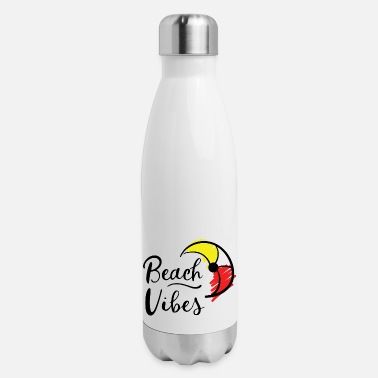Beach Beach Vibes with beach - Insulated Stainless Steel Water Bottle