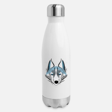 werewolf husky dog gifts Wolf Forest Stainless Steel Water Bottle