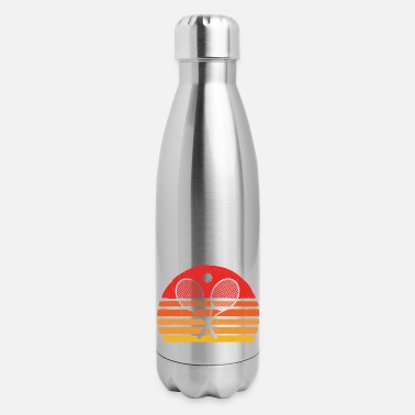 Tennis Tennis Lovers Retro Style Tennis Sticks Sunset Ten - Insulated Stainless Steel Water Bottle