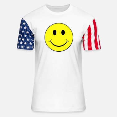 smiley_face - Unisex Stars &amp; Stripes T-Shirt