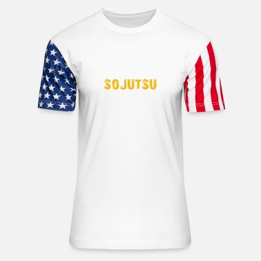 Eating eat sleep Sojutsu - Unisex Stars &amp; Stripes T-Shirt