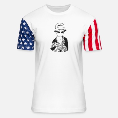Area 51 ALIEN SWAG - Unisex Stars &amp; Stripes T-Shirt