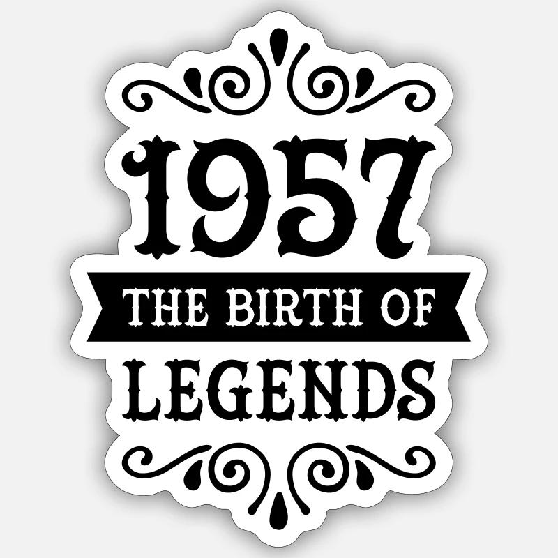Birth-year-1957 Stickers | Unique Designs | Spreadshirt
