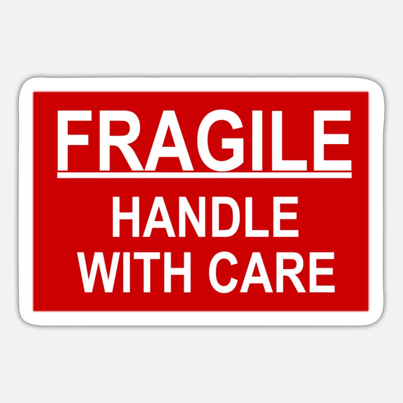2,000 Fragiles Autocollants Handle With Care autocollants taille 90x35mm