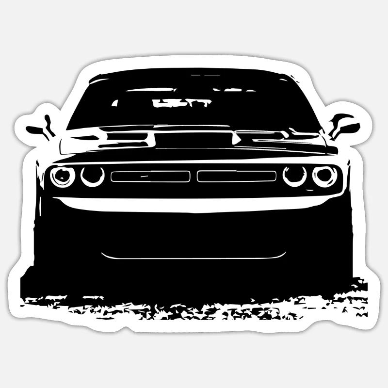 Dodge-challenger-american-muscle-car Stickers | Unique Designs ...