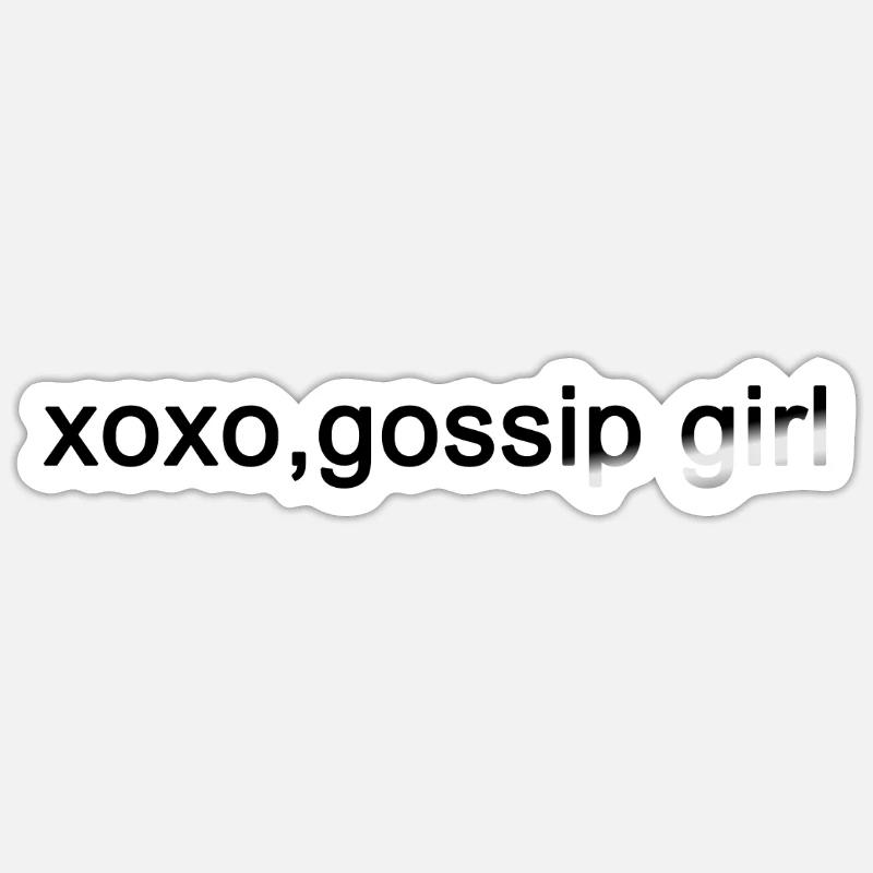 Xoxo Gossip Girl Sticker Spreadshirt