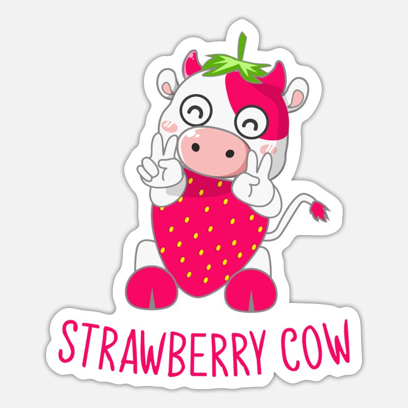 Cow Moo Stickers Set of 12 