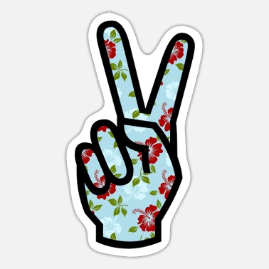 Peace & Love HAND Sticker ☮️❤️