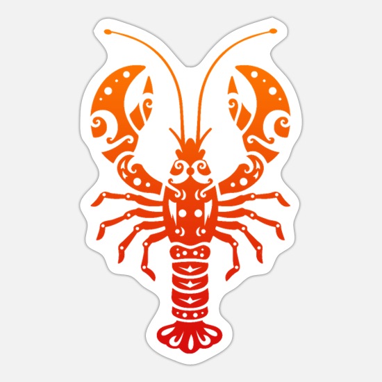 Lobster Design Car Vinyl Sticker SELECT SIZE