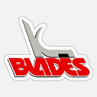 Puck Kansas City Blades Vintage Hockey Logo - Sticker