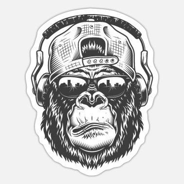 Ape Music swag ape - Sticker