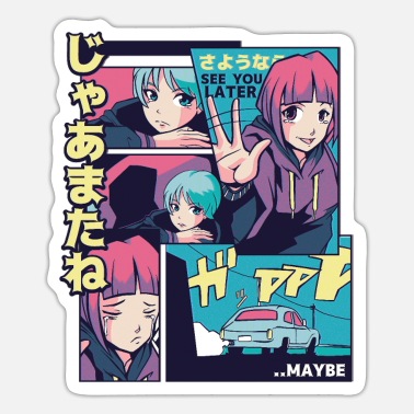 Autocollant Sticker Decal Cute School Girl Anime Pretty 9cm FPS110 