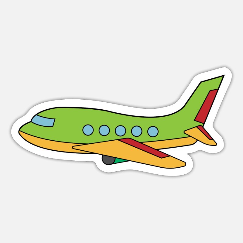 Airplane Cartoon Stickers | Unique Designs | Spreadshirt