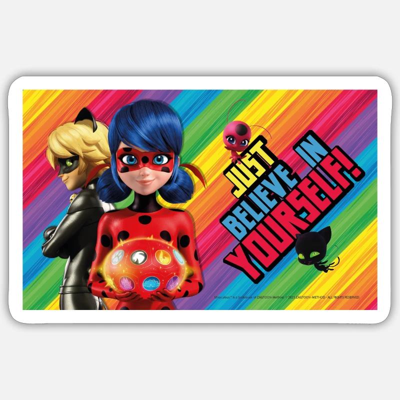 Miraculous Ladybug Brotdose Von Spreadshirt – Pink, Mit Motiv „Just Believe In Yourself“, Lebensmittelecht