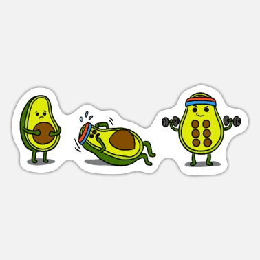 Andes Fitness Avocado - Sticker