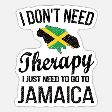 Jamaica Jamaican Heritage Jamaica Roots Jamaican Flag - Sticker