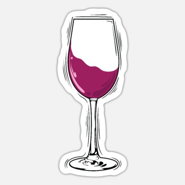 Red Wine Glass Wine Connoisseur - Sticker