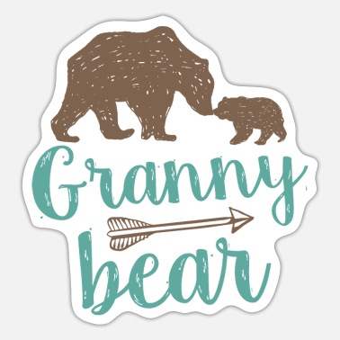 Grandson Cute Granny Bear Matching Family - Sticker