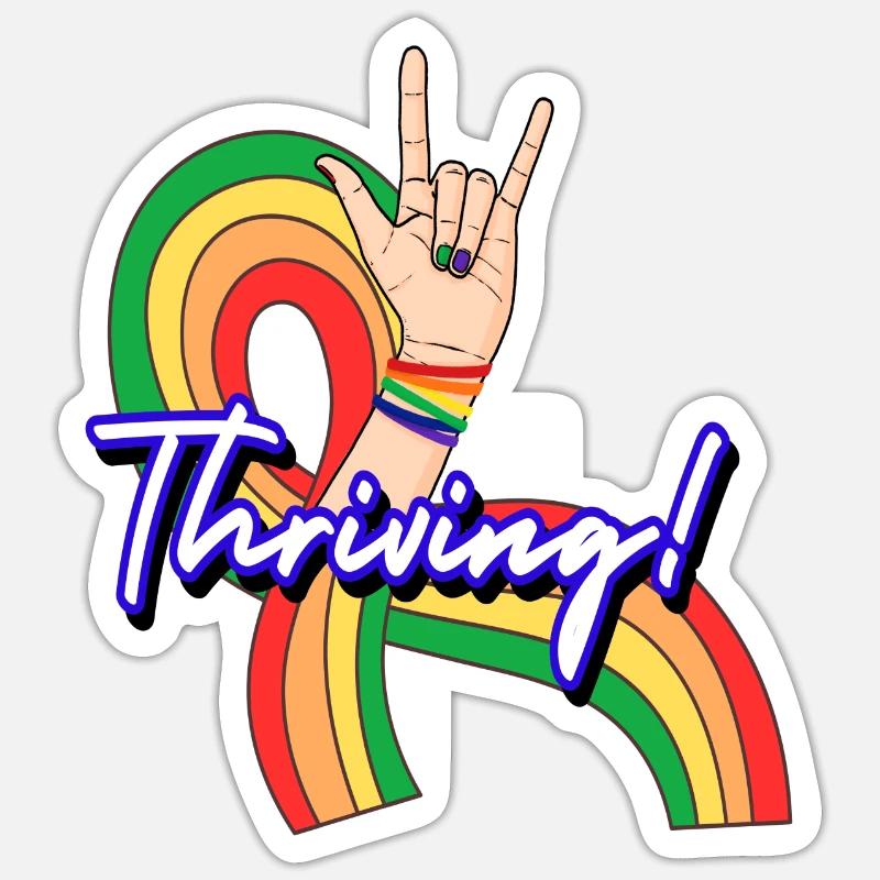 Thriving Stickers | Unique Designs | Spreadshirt