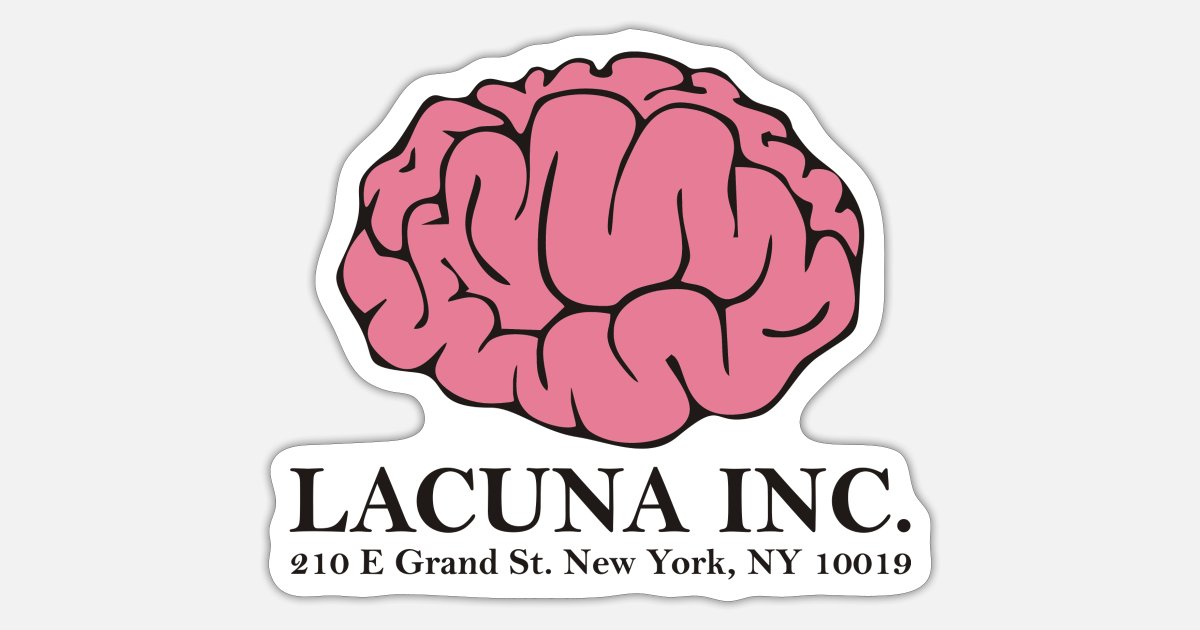 t-shirt Eternal Sunshine of the símbolo logotipo compañía Spotless Mind Lacuna Inc