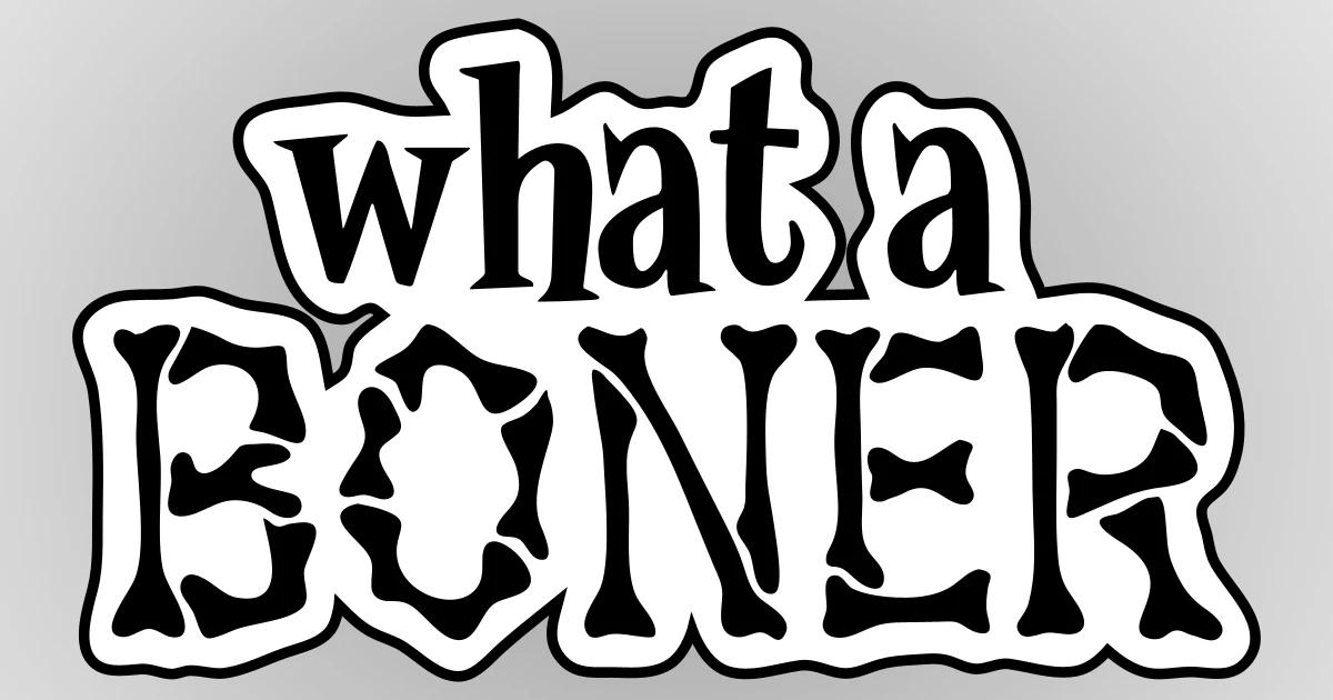 What A Boner Halloween Humour Sticker Spreadshirt