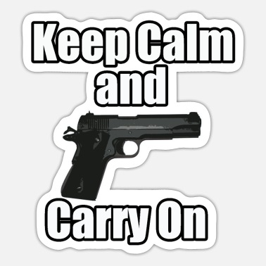 Guns/Shooting 'Keep Calm & Reload' Real Leather Key Rings & Free Sticker 
